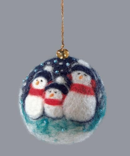 Wizardi Beginner Needle Felting Kit for Adults - New Year's Night. Winter Felting Kit 2,17x2,17 Inches. Felting Tools. Wool Felting Supplies. Felt Crafts. Wool Felt. V-106C Charivna Mit by Wizardi