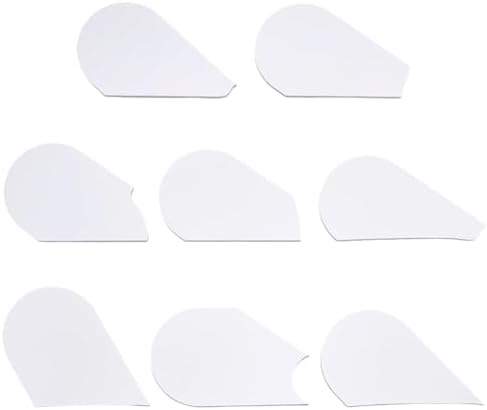 FINGERINSPIRE 8 Pcs Pottery Trimming Textured Art Tools - 8 Styles Acrylic Clay Wedging Board Set for Ceramics, Sculpting & Carving, Flat Round White Pottery Foot Shaper & Prep Tools for Clay Crafts - Image 7