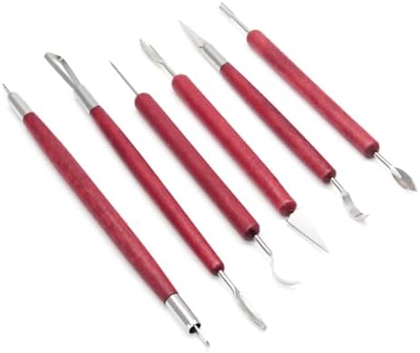 suiwotin 6pcs Clay Sculpting Tools Set, Pottery Trimming Tools - Image 7