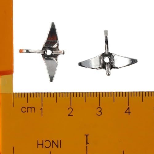 40Pcs Alloy Paper Crane Spacer Beads, 3D Origami Paper Cranes Shape 21x16mm Metal Animal Beads for DIY Jewelry Making - Image 7