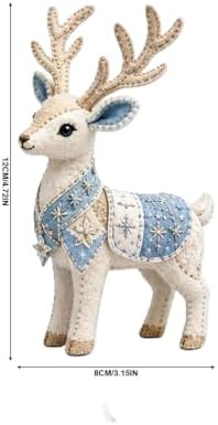 Arctic Winter Guardians DIY Patchwork Kit - 3D Felt Animal Sewing Kit - DIY Patchwork Animal Kit for Beginners, Handmade Felt Craft Kit for Home Decor & Creative Gift (blue2) - Image 7