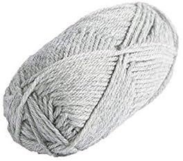 Knit Picks Wool of The Andes Yarn Pack - 10 Skeins of Gray 100% Wool Worsted Weight Yarn (Dove Heather)