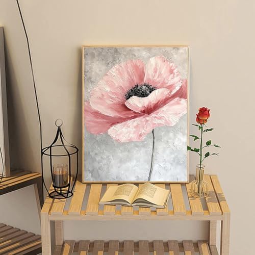 Nancency DIY Paint by Number for Adults,Painting Kits for Adult,Color by Numbers,Paint by Number Canvas Crafts Watercolor for Beginner Room Decor (flower2) - Image 7
