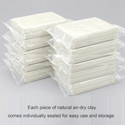 10 lb White Natural Air-Dry Clay;Ideal for Wheel Throwing,Hand Building,Sculpting;Great for All Skill Levels;Whiteware Clay - Image 4