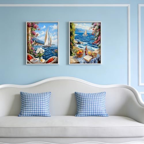 DOTSOPS 2 Pack Landscape Diamond Painting Kits for Adults Round Full Drill - Image 7