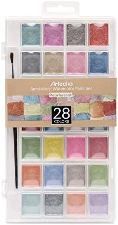 Artecho 28 Metallic Watercolor Paint Set - Image 6