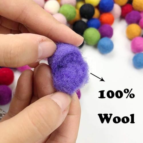 Wool Balls Felt Pom Pom Balls 2cm 150pc Felt Garland Craft Supplies Wool Felt Beads - Image 5