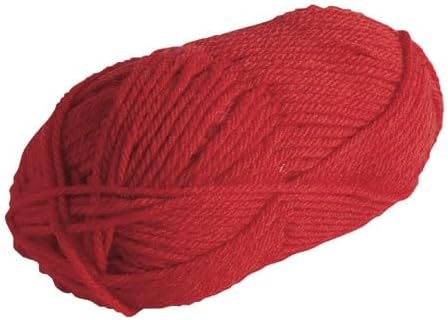 Knit Picks Wool of The Andes Yarn Pack - 10 Skeins of Red 100% Wool Worsted Weight Yarn (Red)