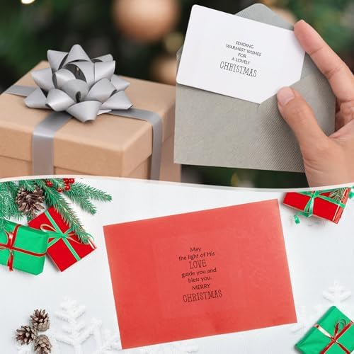 Watersay 240 Pcs Christmas Verses Stickers,Peelable for Cards Making - Image 6