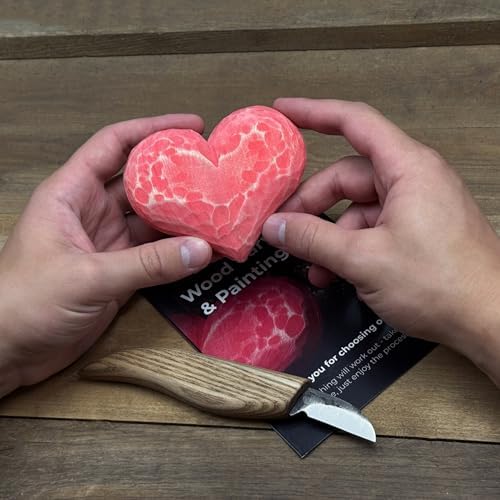 Sharky Beginner Heart Wood Carving Kit for Adults - Image 7