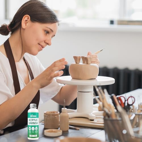 120ML Air Dry Clay Glaze with 29Pcs Clay Tools Kit - Image 6