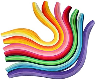ODETOJOY Quilling Paper Gradient Quilling Strips 3mm Crafts Filigrana Paper 1/8inch Rainbow Color 120pcs Length 21inch (Red) - Image 7