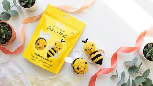 Crochet Kit for Beginners – DIY Amigurumi Kits (Bees, Yellow And Black) - Image 7