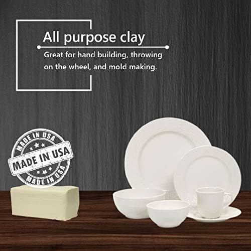 Old Potters Mid High Fire White Stoneware Clay for Pottery | Cone 6-10 | Ideal for Wheel Throwing, Hand Building, Sculpting | Great for All Skill Levels | Greenware Clay, 25 lbs. - Image 7