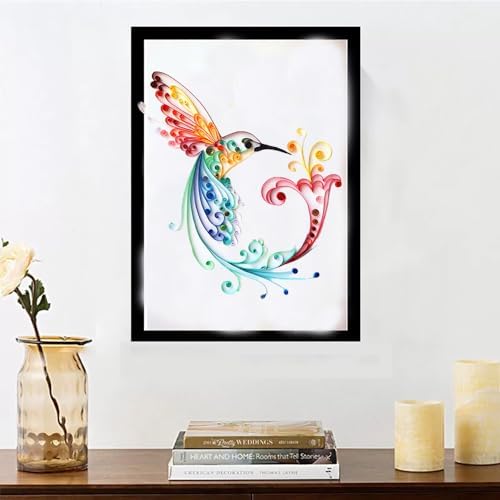 Bird Paper Quilling Kit Paper Quilling Adult Craft Great for DIY Craft Workshop, Home Decoration, Birthday Gift,Adult Friend interaction.It's Suitable for Adult and Craftsmen.Creative Stress Reliee. - Image 5
