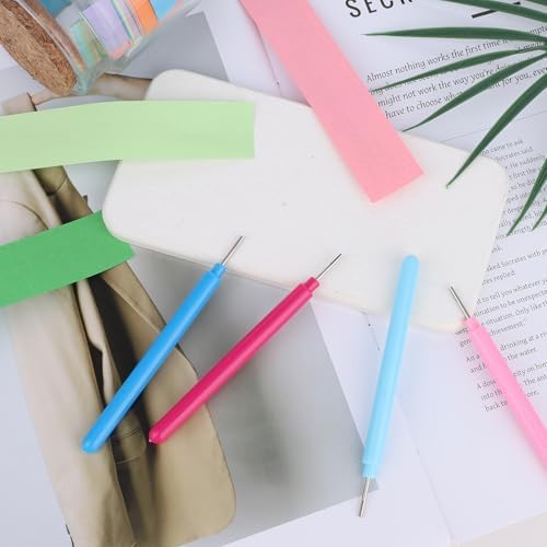 4pcs Paper Quilling Tools, Slotted Curling Pens Paper Flower Rolling Tools for DIY Quilled Creations Card Making Art Crafts Handmade Scrapbooking Supplies (4 Colors) - Image 7