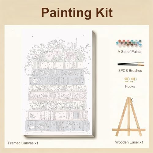 Gemozaic Book Framed Paint by Numbers Kit for Adults with Easel, 8x12 in - Image 7
