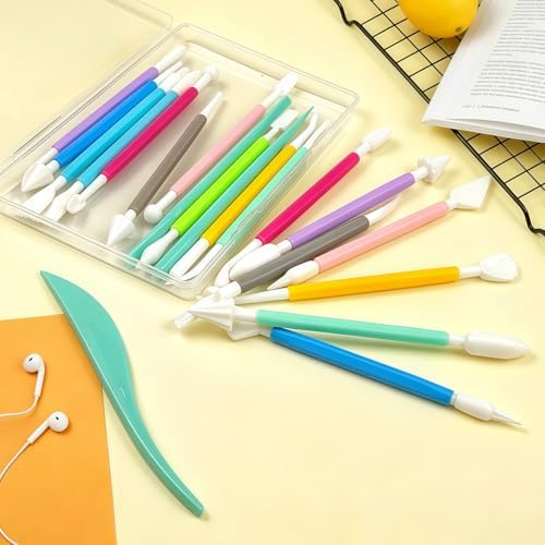 VYNFLICK 20pcs Clay Tools, Pottery Carving Tools, Practical Polymer Clay Sculpting Tools Kit, Air Dry Clay Tools Set for Adults, Pottery Craft, Sculpting,Modeling,Shaping - Image 7