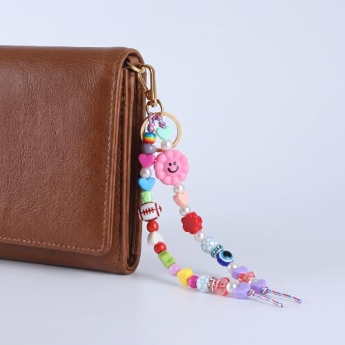 Keychain Making Kit, Bag Charm Kit, 488 PCS DIY Bead Kit with 8 Keychains - Image 7