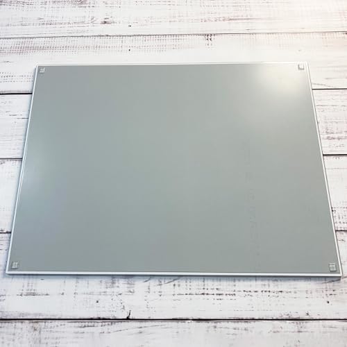 GLASSBOARD STUDIO Glass Craft Mat - Magnetic, Heat & Scratch Resistant - For Crafting, Cutting, Painting, Mixed Media Artwork - Grid Lines, Non-Slip Rubber Feet (Meadow Lilac 24"L x 36"W) - Image 6
