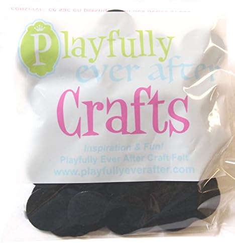 Playfully Ever After Black Craft Felt Circles (1 Inch - 100pc) - Image 7