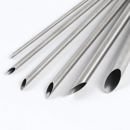 GSHLLO 6 Pcs Stainless Steel Round Hole Punch Set Polymer Clay Round Hole Cutters Ceramic Hand Hole Puncher Craft Circle Puncher Pottery Circle Cutting Tools with Storage Box for Sculpting - Image 4