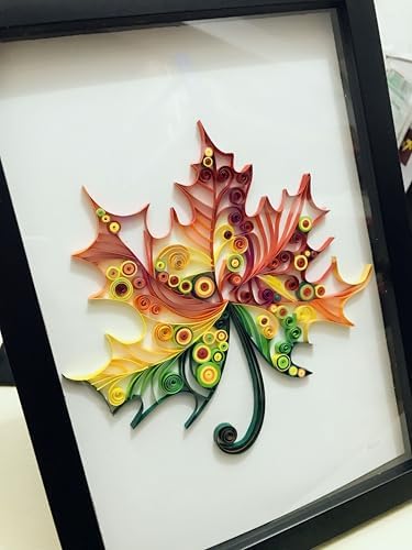 Maple Leaves Paper Quilling Kit Paper Quilling Adult Craft Great for DIY Craft Workshop,Home Decoration, Birthday Gift,Adult Friend interaction.It's Suitable for Adult and Craftsmen.Creative Stress. - Image 6