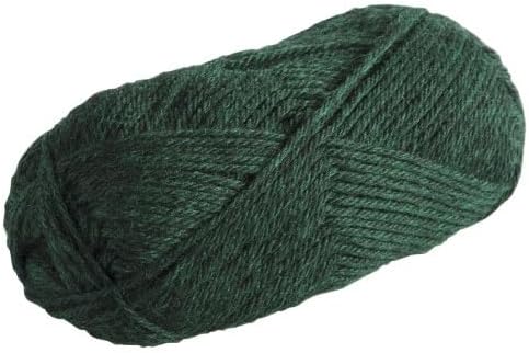 Knit Picks Wool of The Andes Yarn Pack - 10 Skeins of Green 100% Wool Worsted Weight Yarn (Aurora)