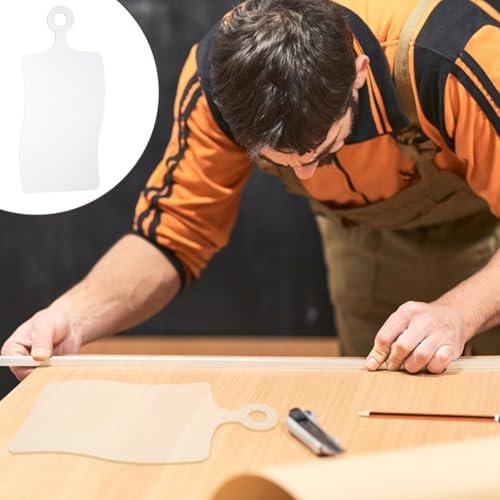 INFUNLY Curved Acrylic Charcuterie Board Template 15x7Inch Handle Design Serving Board Router Template Woodworking Tracing Stencil Cut Guide Tool for DIY Wooden Cutting Board Making - Image 5