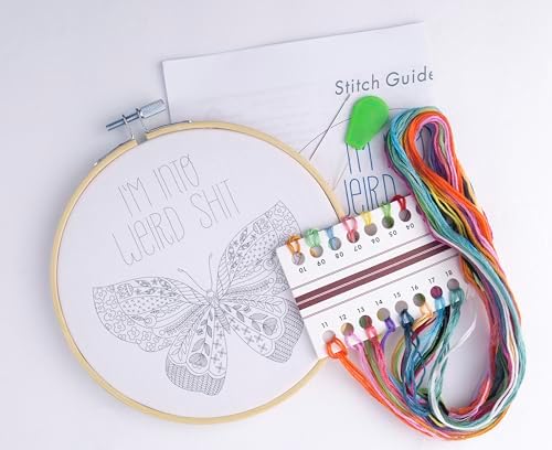 FUNATIC I'm Into Weird Shit Funny Embroidery Kit for Adults - Image 2