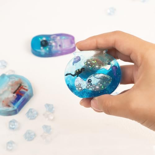 Resin Shaker Silicone Molds and Seal Films Casting Set Pack of 12 Enchanted Japanese Jewelry Charm Koinobori Mt Fuji Goldfish Bowl - Image 6