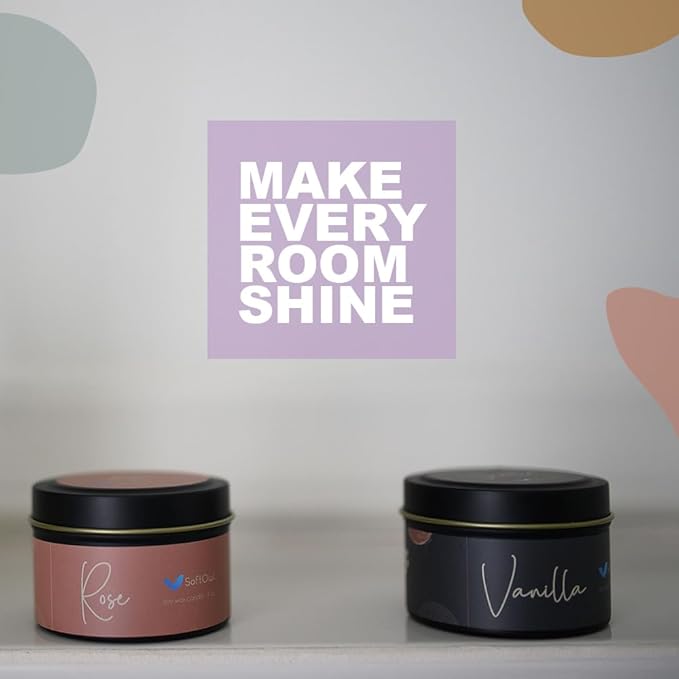 SoftOwl Premium Soy Candle Making Kit with Electric Melter - Soy Wax, Big 4 Tins, 2 Pleasant Scents, Color Dyes & More - Perfect as Home Decorations - DIY Starter Scented Candles Making Kit