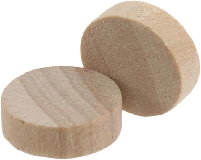 Sscon 100Pcs Unfinished Wood Slices 10mm Natural Wood Slices Wooden Circles for Crafts and Decoration - 10MM/0.39IN