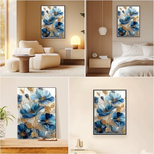 EOBROMD Framed Paint by Numbers Kits for Adults with Wooden Easel, Lotus Flower DIY Paint by Numbers Kits for Beginner, Painting on Stretched Canvas, Oil Crafts Home Decor Gift 10x14 Inch - Image 7