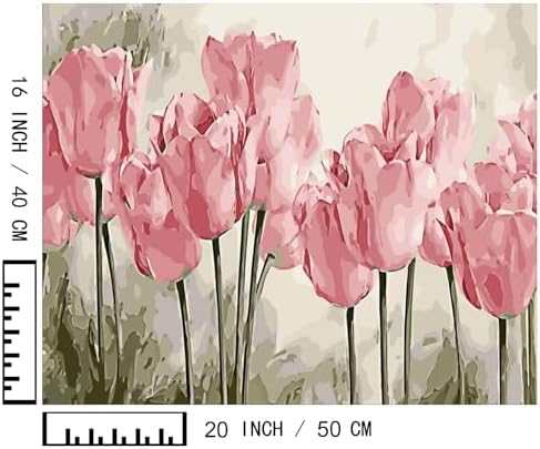 BAISITE Paint by Numbers Kit for Adults Beginners,20" Wx16 L Canvas for Painting Kits for Adults in Colorful Box Poppy Flowers-BSC002-Already Stretched on a Wooden Frame - Image 7