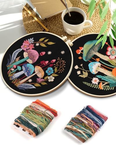 TINDTOP 2 Pack Embroidery Kit for Adult, Embroidery DIY Starter Kit - Image 7