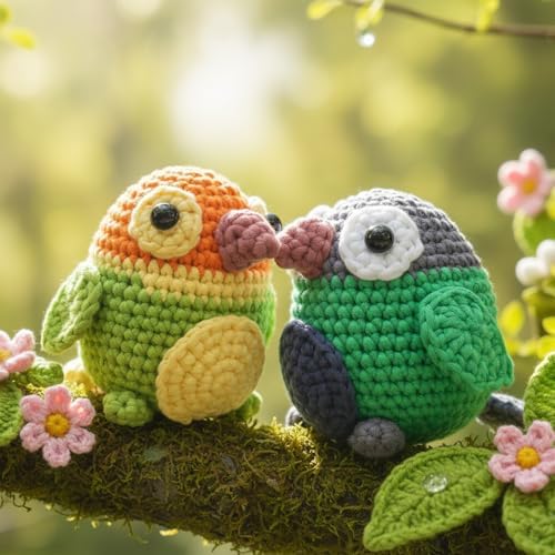 CrochetBox 2 Pack Love Birds Crochet Kit for Beginners, Adults and Teen - Image 7