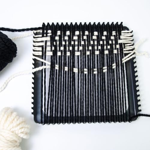 ULIONTAC Solid Metal Square Weaving Loom Tool Potholder Set (7 inch, Black) - Image 4