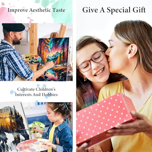 Meothan Paint by Numbers Kit for Adults Beginner 16x16 inch (Without Frame) - Image 7