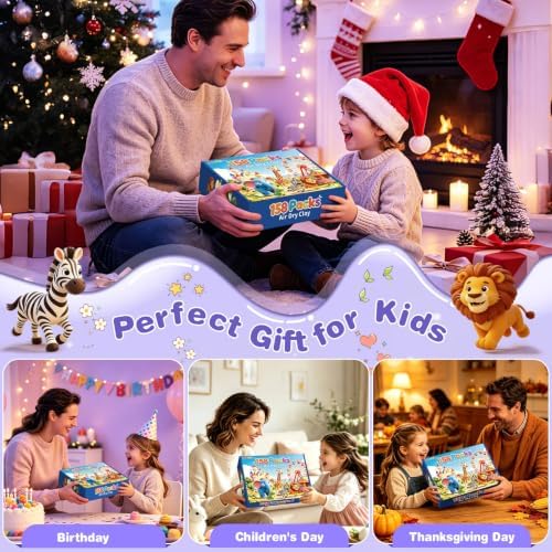 EDIFON Air Dry Clay,158-Color Foam Magic Modeling Clay for Kids DIY Crafts - Image 6