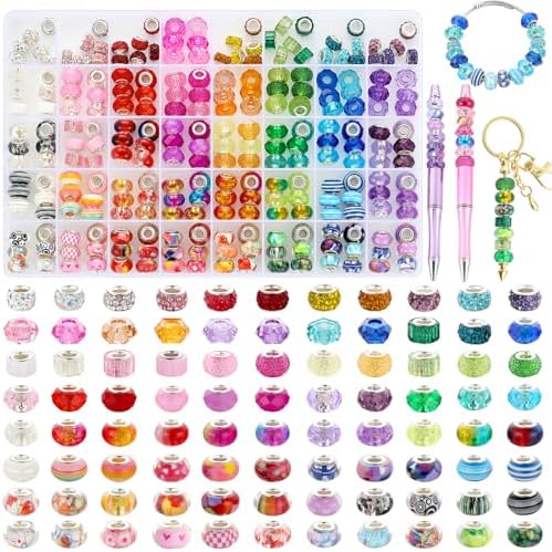 240 Pcs Large Hole Beads for Bracelets, Spacer Bead for Jewelry Making - Image 7