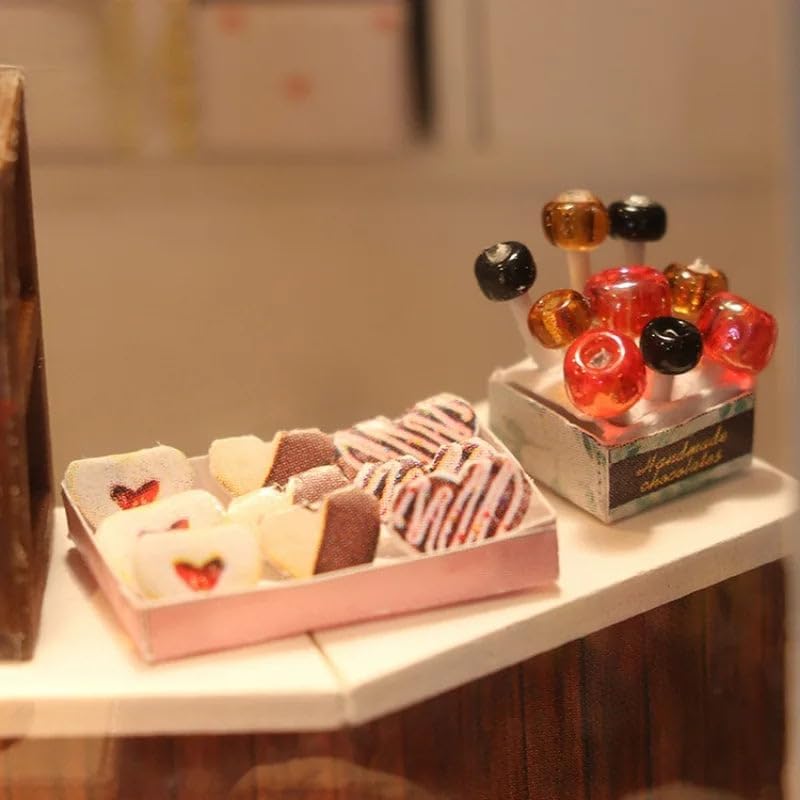 Miniature Wizardi Tiny Home Kit - Chocolatier Wooden Doll House Kit - Image 4