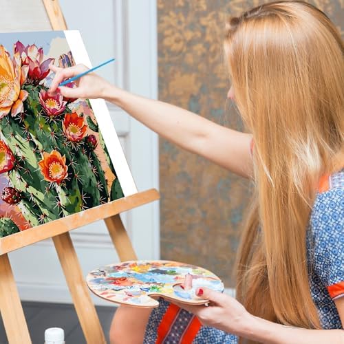 Paint by Numbers Kit for Adults, Cactus DIY Acrylic Canvas Painting Set - Image 7