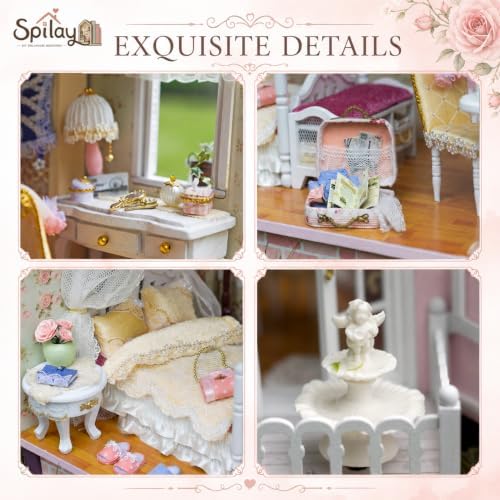 Spilay DIY Miniature House Kit for Adults, Miniature Dollhouse Kit - Image 7