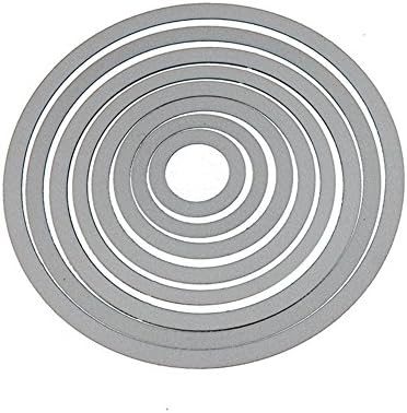 8PCS Circle Cutting Dies Handmade DIY Paper Cards Album Decoration Stencils Template Embossing for Card Scrapbooking Craft (Round) - Image 7