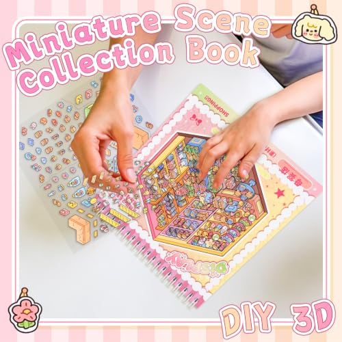 10Pcs 3D Sticker Scene Book, DIY Big Size Scenes Sticker Book - Image 6