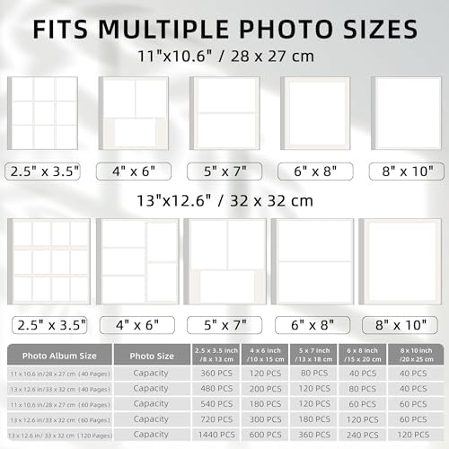 Vienrose Large Photo Album Self Adhesive for 4x6 8x10 10x12 Pictures Linen Scrapbook Album DIY 40 Blank Pages with A Metallic Pen - Image 6