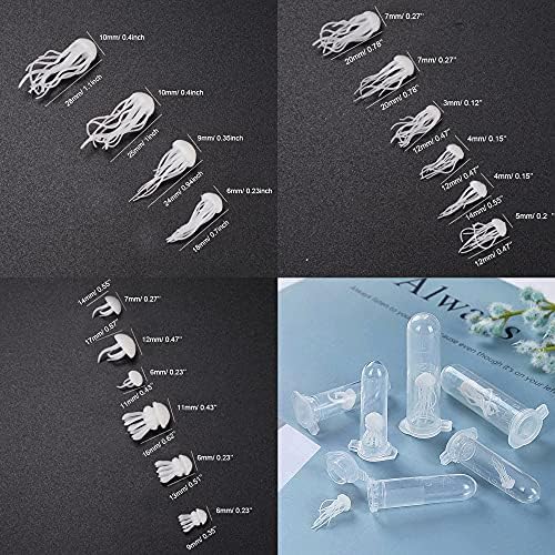 Woohome 20 PCS 3D Mini Jellyfish Mini Whale Resin Mould Filler Resin Casting Moulds Fillers, 3D Resin Filler Art Craft Supplies Epoxy Moulds for Jewelry Making Supplies, Art Resin Crafts DIY - Image 7