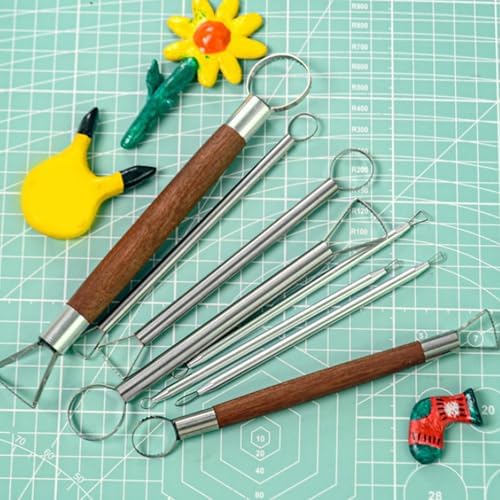 Complete Pottery Making Set Including Aluminum Clay Shaping and Trimming Instrument Long Clay Equipment - Image 7