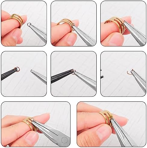 URSKYTOUS 3Pcs Jewelry Pliers Set Jewelry Making Pliers Tools Kit Include Jewelry Making Needle Nose Chain Nose Round Pliers Wire Cutter for Bracelet Beading DIY Craft Jewelry Making Supplies - Image 7